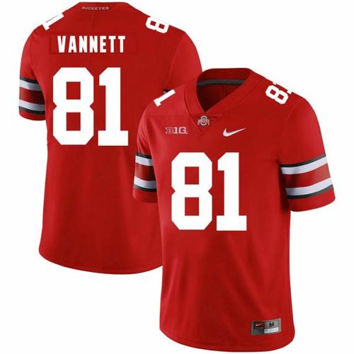 Youth Nike Ohio State Buckeyes #81 Nick Vannett Football Jersey Red