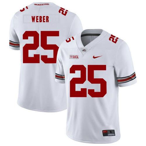 Youth Nike Ohio State Buckeyes #25 Mike Weber Football Jersey White