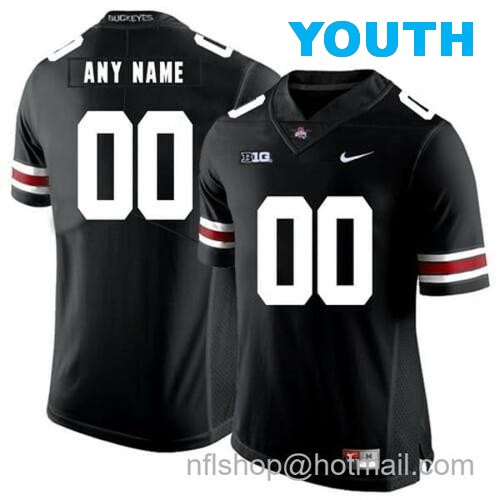 Youth Nike Custom Ohio State Buckeyes Football Jersey Name and Number NCAA Football Black