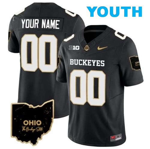 Youth Nike Custom Ohio State Buckeyes Jersey Name and Number Special Vapor Limited College Football Stitched Ohio Patch Black