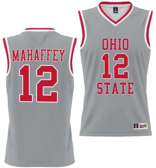 Youth GameDay Greats Evan Mahaffey Jersey #12 Ohio State Buckeyes College Basketball Lightweight Gray