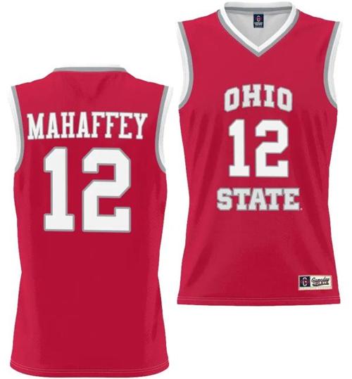 Youth GameDay Greats Evan Mahaffey Jersey #12 Ohio State Buckeyes College Basketball Lightweight Scarlet