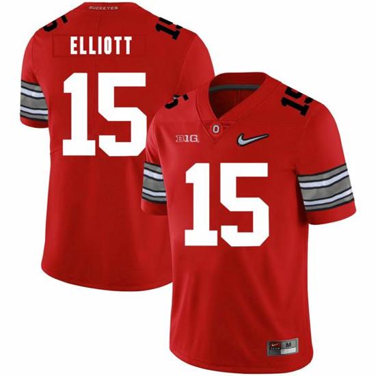 Women's Nike Ohio State Buckeyes #15 Ezekiel Elliott Football Jersey Diamond Red