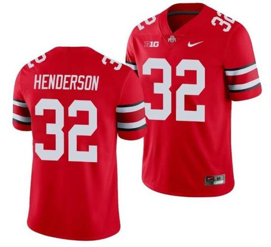 Women's Nike Ohio State Buckeyes #32 TreVeyon Henderson Football Jersey Scarlet