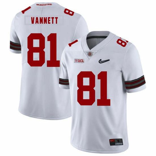 Women's Nike Ohio State Buckeyes #81 Nick Vannett Football Jersey Diamond White