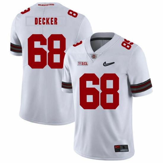 Women's Nike Ohio State Buckeyes #68 Taylor Decker Football Jersey Diamond White