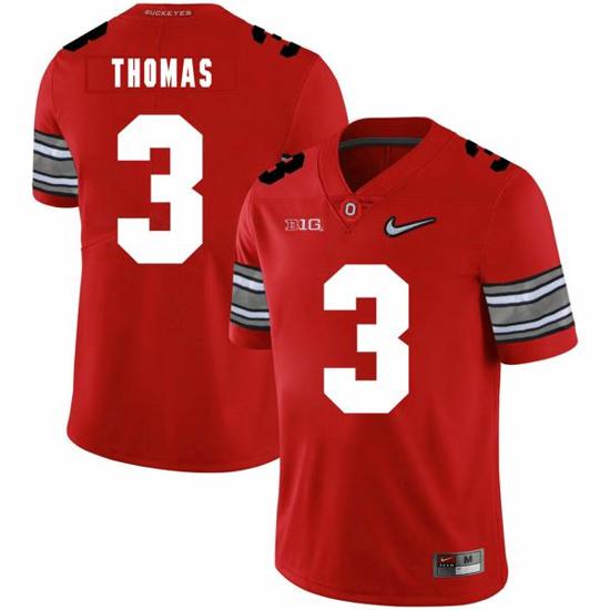 Women's Nike Ohio State Buckeyes #3 Michael Thomas Football Jersey Diamond Red