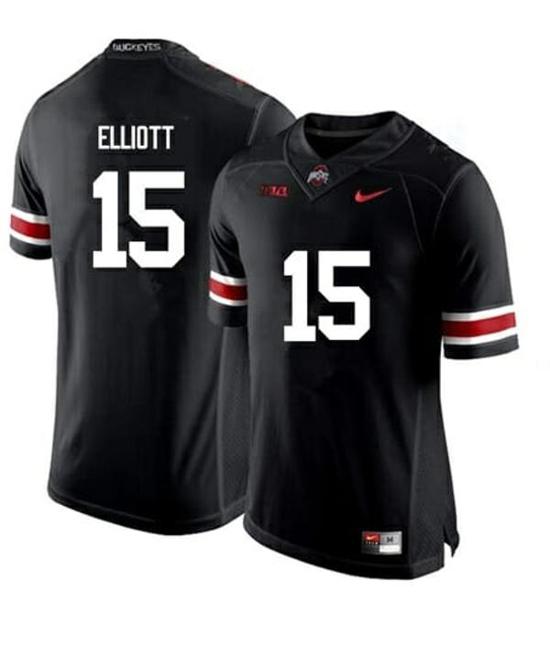 Women's Nike Ohio State Buckeyes #15 Ezekiel Elliott NCAA College Football Jersey Black