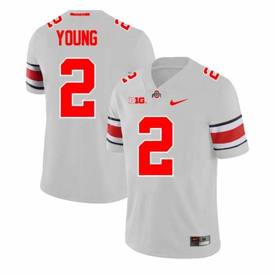 Women's Nike Ohio State Buckeyes Chase Young Jersey #2 College Football Game Gray