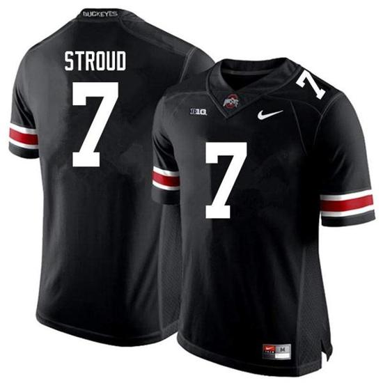 Women's Nike Ohio State Buckeyes #7 CJ Stroud Jersey Black NCAA College Football