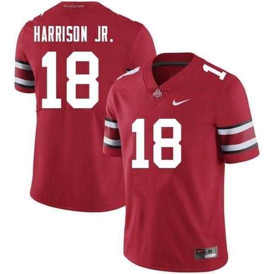 Women's Nike Ohio State Buckeyes #18 Marvin Harrison Jr Jersey Red Alumni NCAA Football