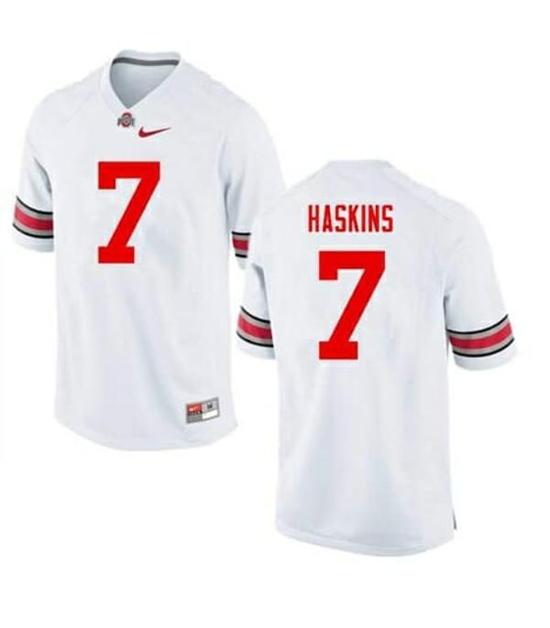 Women's Nike Ohio State Buckeyes #7 Dwayne Haskins NCAA College Football Jersey White