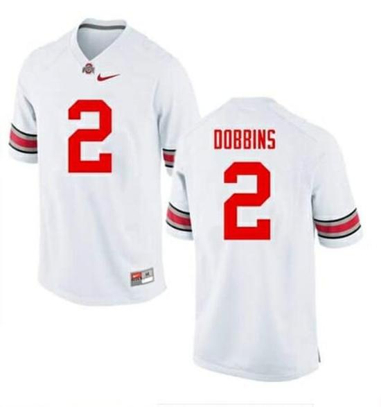 Women's Nike Ohio State Buckeyes #2 J.K. Dobbins NCAA College Football Jersey White