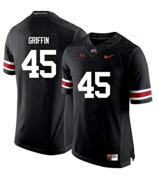 Women's Nike Ohio State Buckeyes #45 Archie Griffin NCAA College Football Jersey Black