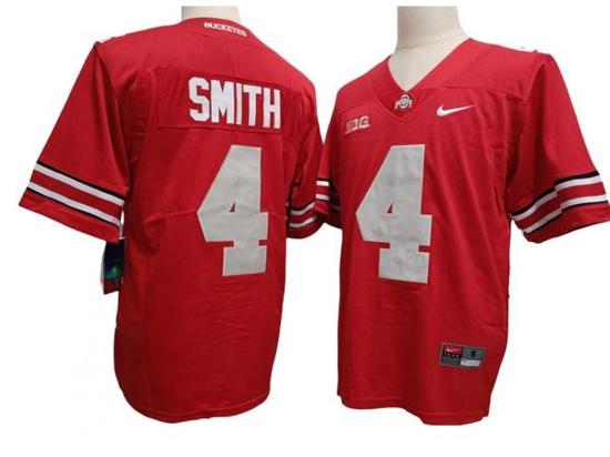 Women's Nike Jeremiah Smith Jersey #4 Ohio State Buckeyes Vapor F.U.S.E. Football Limited Red