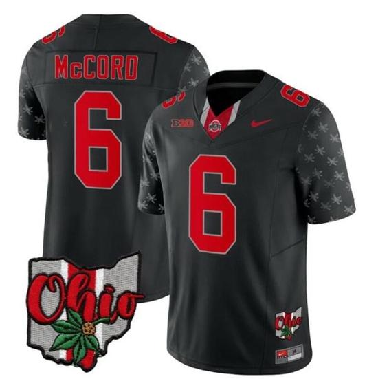 Women's Nike Ohio State Buckeyes Kyle Mccord Jersey #6 College Football Stitched Alternate 2023 Black Limited