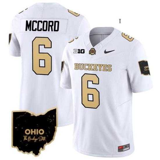 Women's Nike Kyle Mccord Jersey #6 Ohio State Buckeyes College Football Stitched Special Vapor Limited White