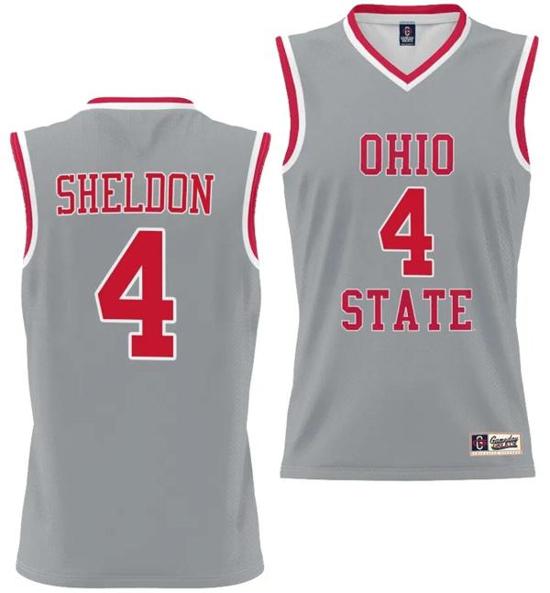 Women's GameDay Greats Jacy Sheldon Jersey #4 Ohio State Buckeyes College Basketball Lightweight Gray