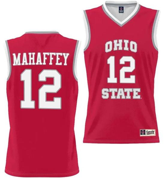 Women's GameDay Greats Nike Evan Mahaffey Jersey #12 Ohio State Buckeyes College Basketball Lightweight Scarlet