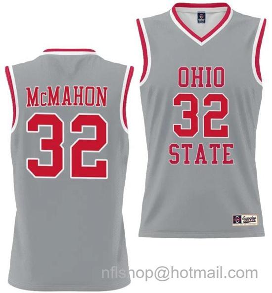 Women's GameDay Greats Cotie McMahon Jersey #32 Ohio State Buckeyes College Basketball Lightweight Gray