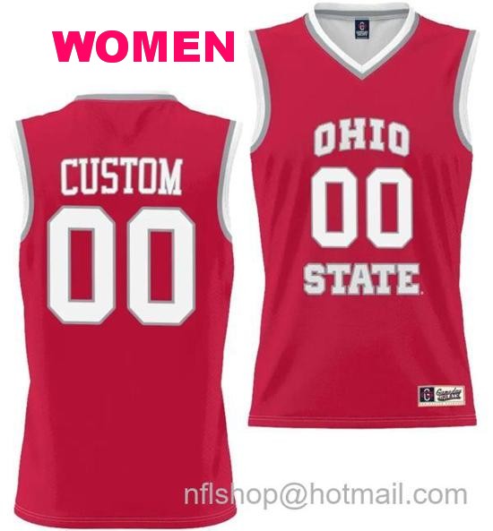 Women's GameDay Greats Custom Ohio State Buckeyes Jersey Name and Number College Basketball Lightweight Scarlet