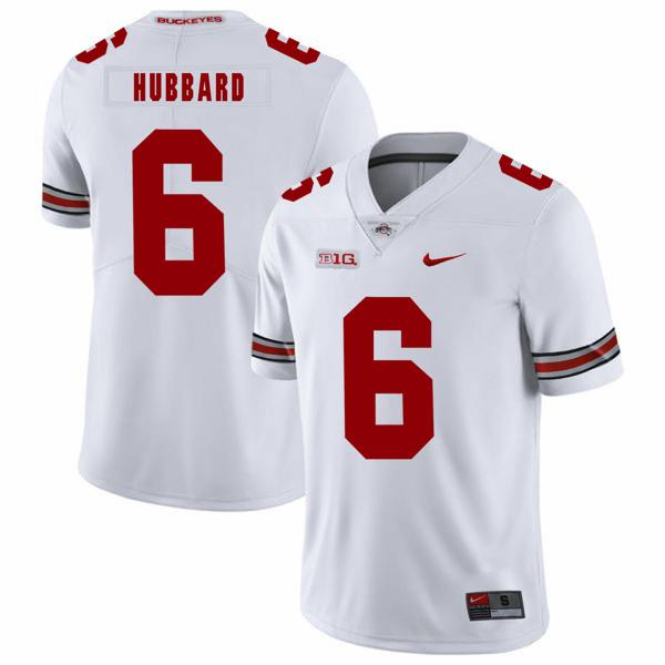 Nike Men's Ohio State Buckeyes #6 Sam Hubbard Football Jersey White