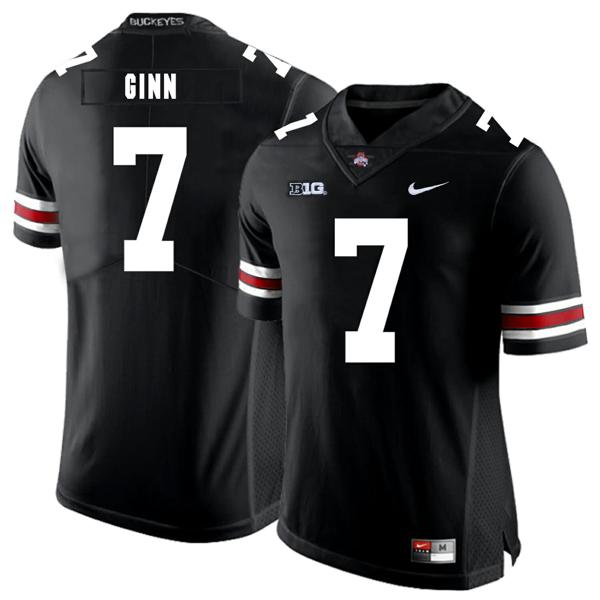 Nike Men's Ohio State Buckeyes #7 Ted Ginn Jr College Football Jersey Black
