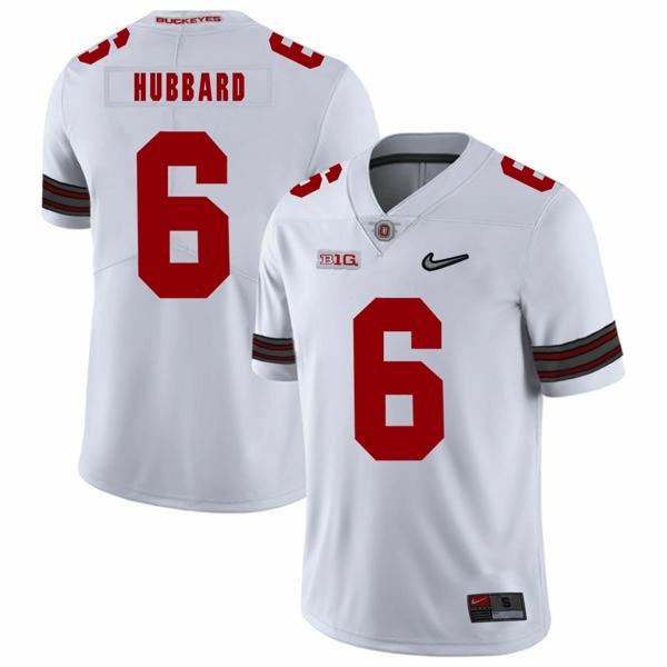 Nike Men's Ohio State Buckeyes #6 Sam Hubbard Football Jersey Diamond White