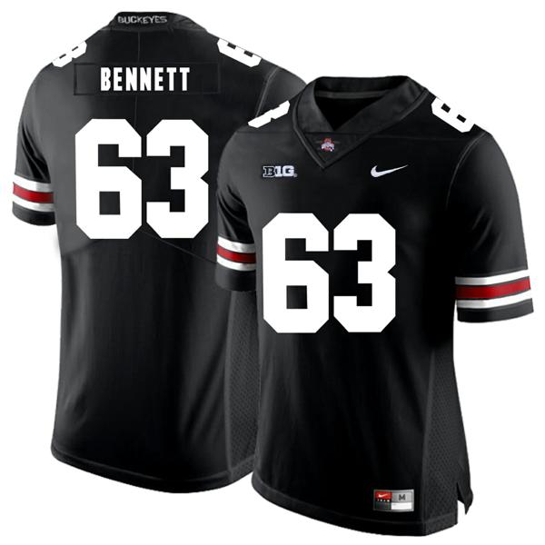 Nike Men's Ohio State Buckeyes #63 Michael Bennett IV Football Jersey Black