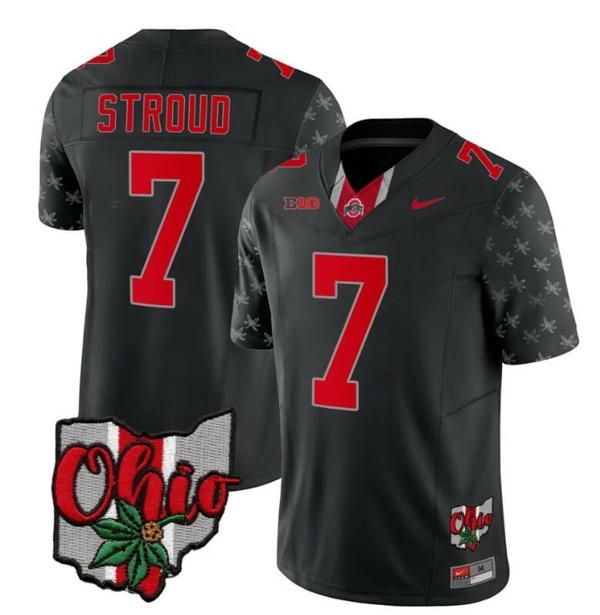 Nike Men's Ohio State Buckeyes CJ Stroud Jersey #7 College Football Stitched Alternate 2023 Black Limited