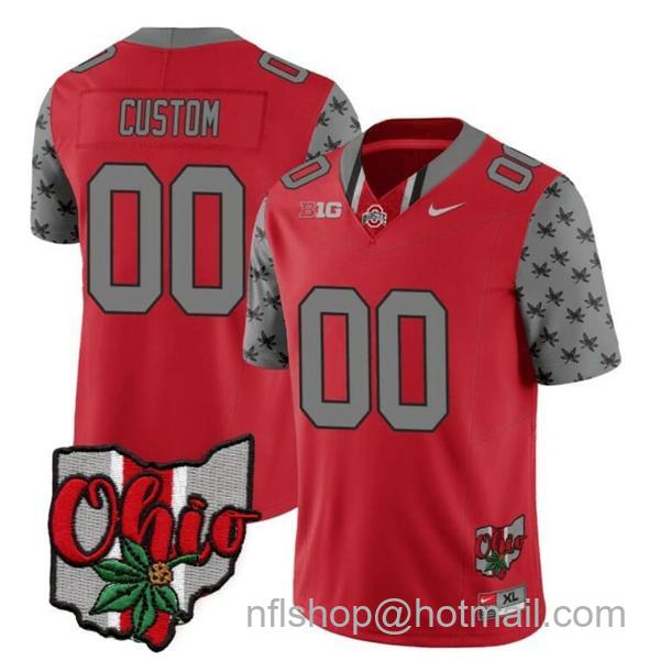 Nike Men's Custom Ohio State Buckeyes Jersey Name and Number College Football 2023 Stitched Alternate Red