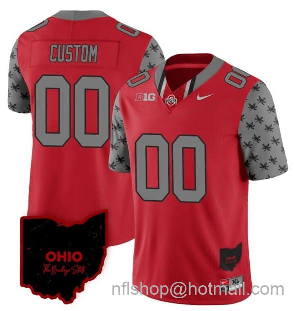 Nike Men's Custom Ohio State Buckeyes Jersey Name and Number College Football Stitched Alternate Red