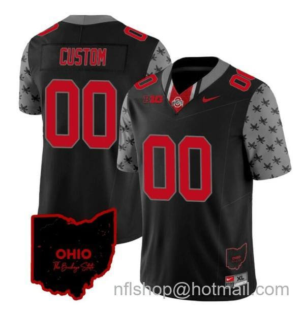 Nike Men's Custom Ohio State Buckeyes Jersey Name and Number College Football Stitched Alternate Black