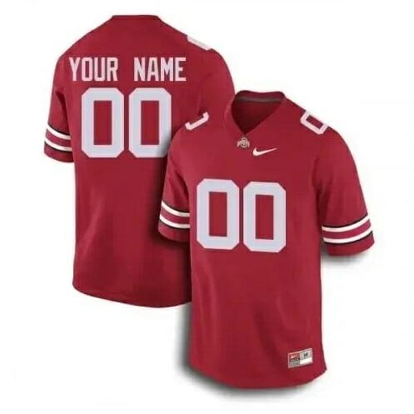 Nike Men's Personalized Ohio State Buckeyes Jersey Name Number Red Football