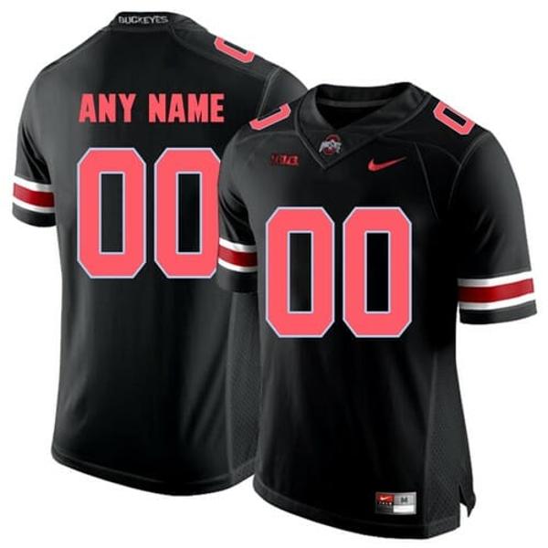 Nike Men's Custom Ohio State Buckeyes Jersey Name and Number NCAA Football Black