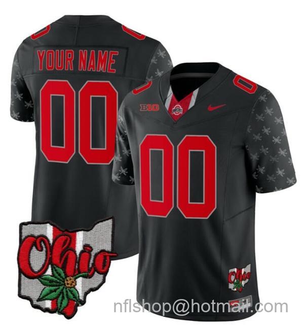 Nike Men's Custom Ohio State Buckeyes Jersey Name and Number College Football 2023 Stitched Alternate Black Limited