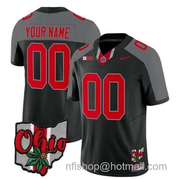 Nike Men's Custom Ohio State Buckeyes Jersey Name and Number College Football 2023 Stitched Alternate Black Special