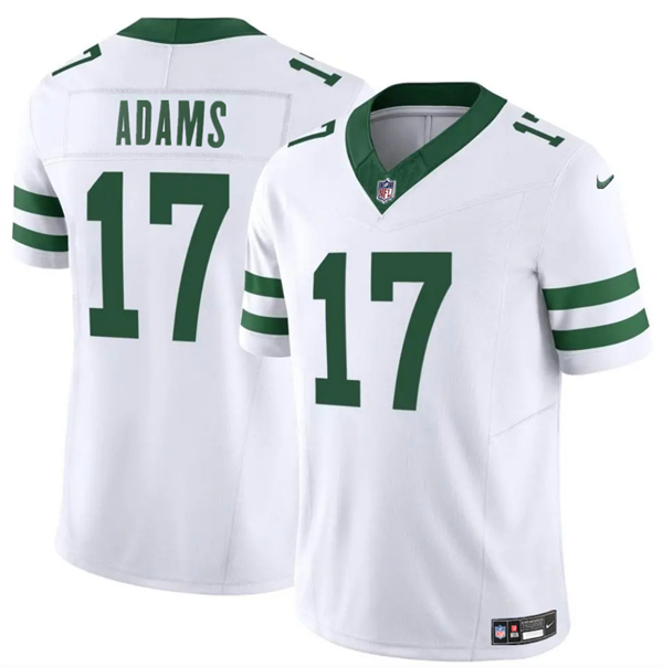 Men's New York Jets #17 Davante Adams White 2024 F.U.S.E. Vapor Limited Stitched Jersey