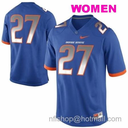 Women's Men's Boise State Broncos #27 Jay Ajayi College Football Jersey Blue88