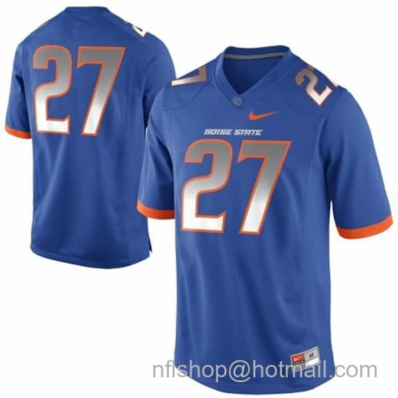 Men's Boise State Broncos #27 Jay Ajayi College Football Jersey Blue8