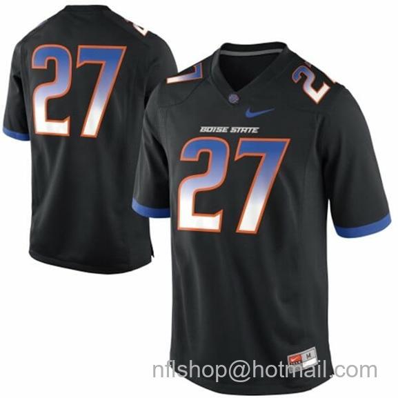 Men's Boise State Broncos #27 Jay Ajayi College Football Jersey Black7