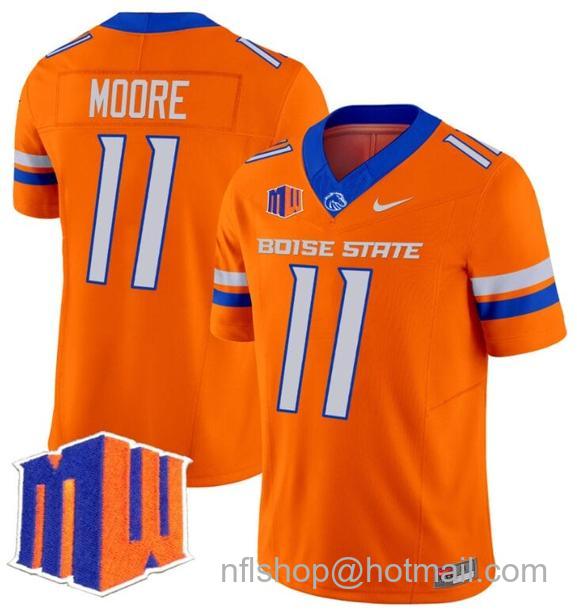 Men's Kellen Moore Jersey #11 Boise State Broncos 2024 F.U.S.E. Vapor Limited College Football Stitched Orange29