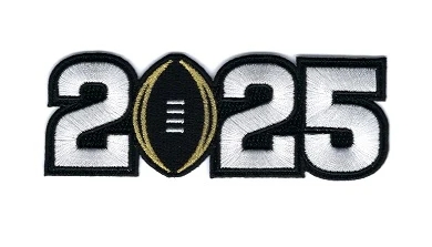 2025 College Football Playoff Championship Game Jersey White Number Patch