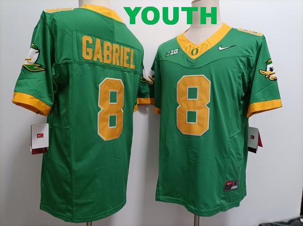 Youth Oregon Ducks #8 Dillon Gabriel Green Vapor F.U.S.E. Limited College Football Jersey