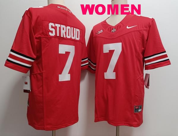 Women's Ohio State Buckeyes #7 CJ Stroud White Vapor F.U.S.E. Limited College Stitched Jersey