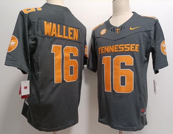 Men's Tennessee Volunteers #16 Peyton Manning Grey Vapor F.U.S.E. Limited College Stitched Jersey