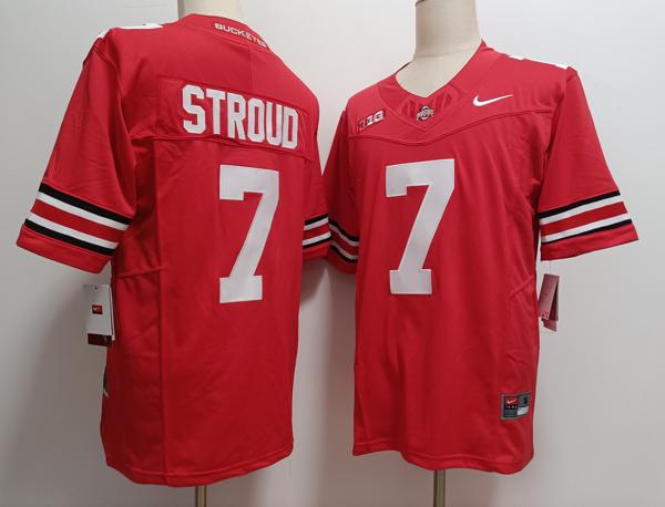 Men's Ohio State Buckeyes #7 CJ Stroud White Vapor F.U.S.E. Limited College Stitched Jersey