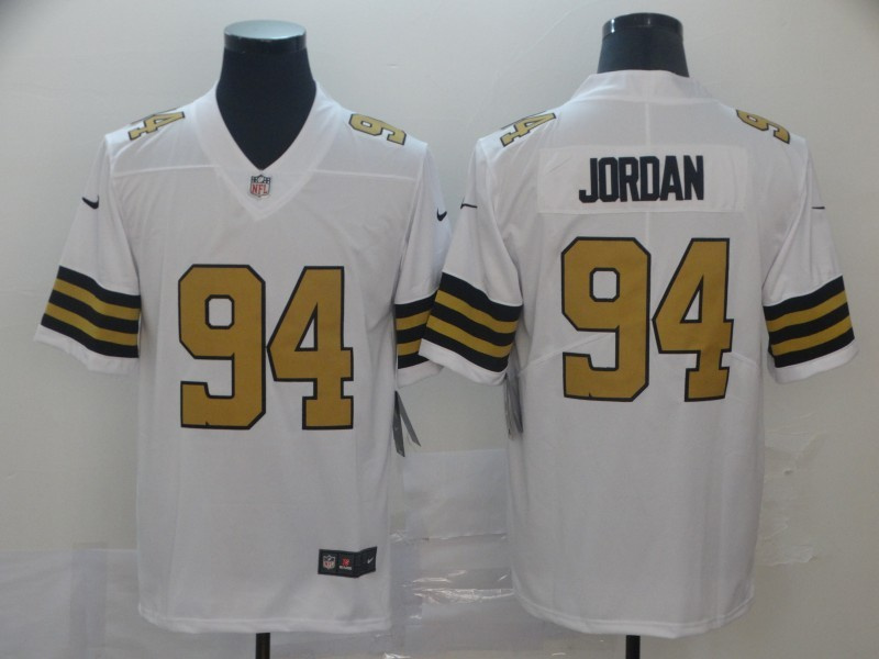 Men's New Orleans Saints #94 Cameron Jordan White Vapor Limited Stitched Football Jersey