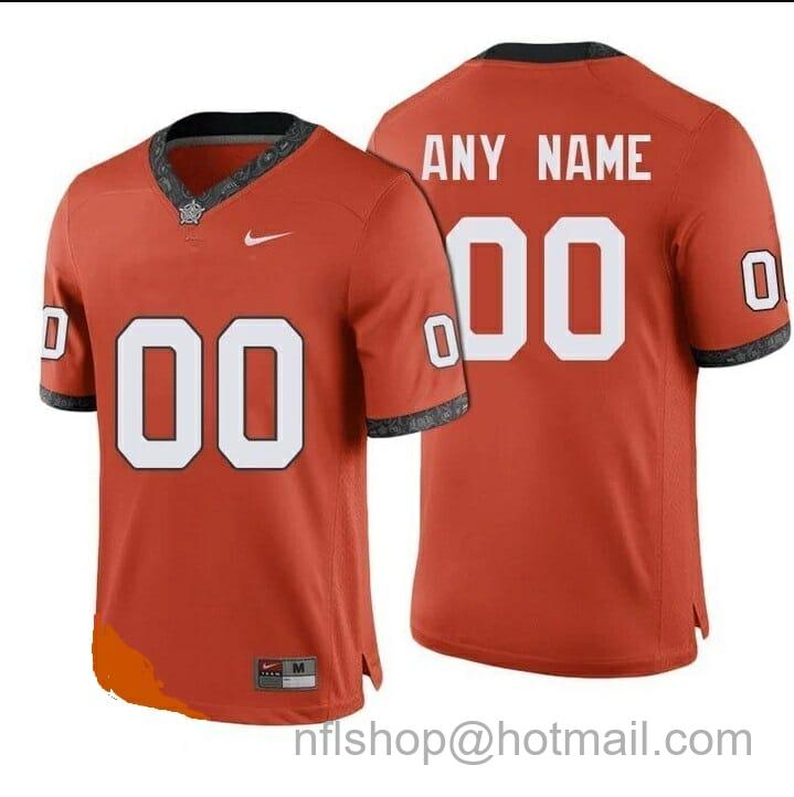 Men's Nike Custom Oklahoma State Cowboys Orange College Football Jerseys