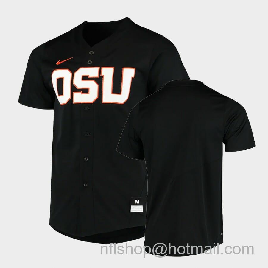 Men's Nike Oregon State Beavers Custom Name Number Black College Baseball Jersey